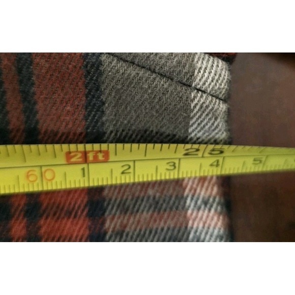 Tailor Vintage Luxe Performance Flannel Shirt MEN'S XL Blue Plaid long SLV  #417 - Picture 6 of 6